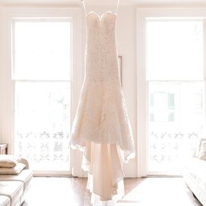 Allure Bridals 9250 Ivory Champagne Wedding Dress